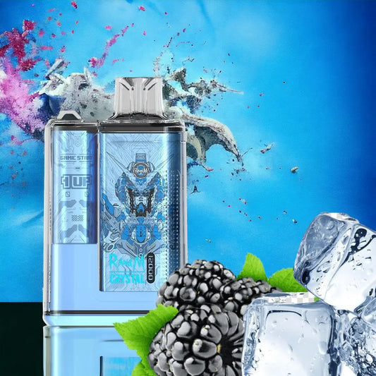 RandM 12000 Crystal Blue Razz Ice vapemvp