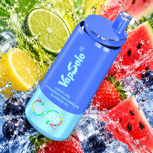Vapsolo Triple Pro 60000 - Lemon Lime & Strawberry Watermelon & Blueberry Ice vapemvp
