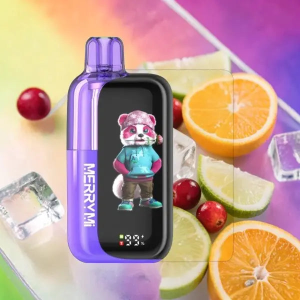 MerryMi 40000 Panda - Orange Cranberry Lime Ice vapemvp