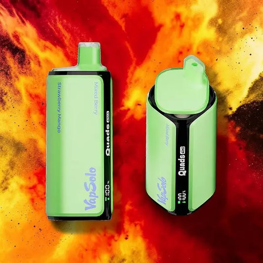 Vapsolo Quads 80000 - Mixed Berry & Strawberry Mango & Peach Iced Tea & Green Grape Grapefruit Green Tea vapemvp